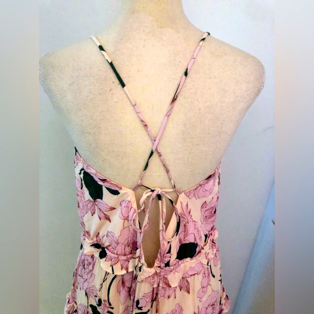 Lost + Wander Hawaiian Rose Tiered Maxi Sun Dress - Picture 10 of 16